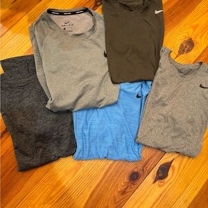 Nike Men's T-Shirt Collection in Gray, Blue, and Olive